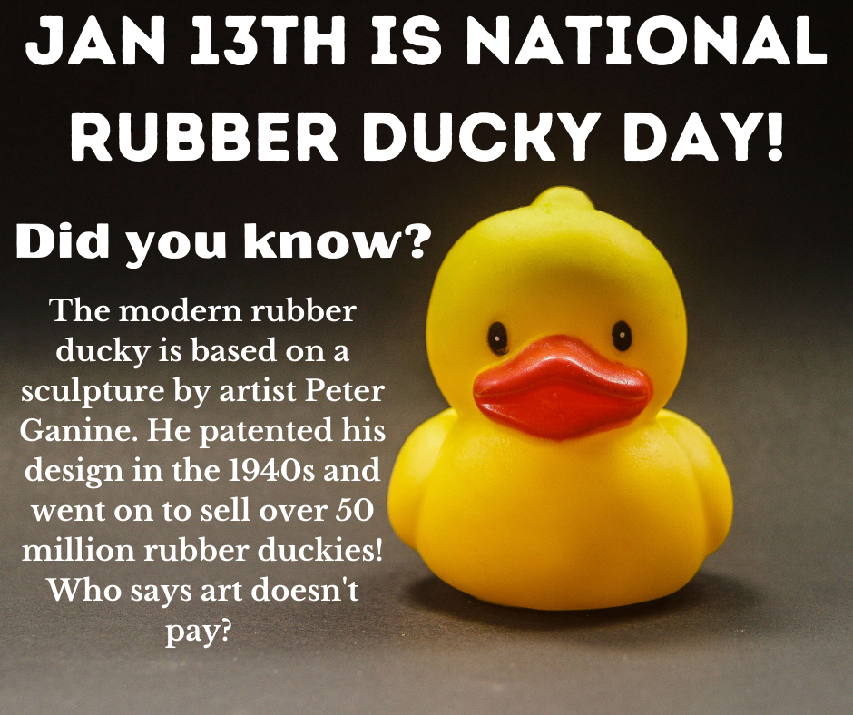National Rubber Ducky Day (Week!) Sherburne Memorial Library